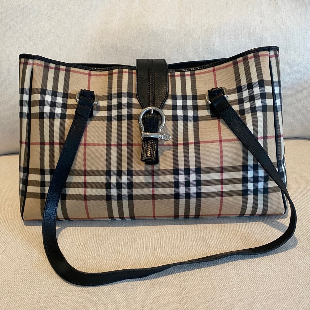 Authentic Nova Check Burberry London Tote